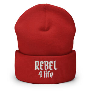 REBEL 4 Life Beanie hat (embroidered) - Image 3