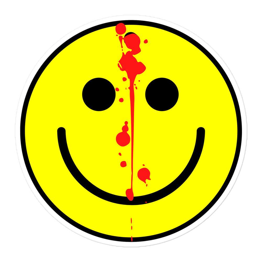 Smiley Face Bullet In The Head sticker - PYGear.com