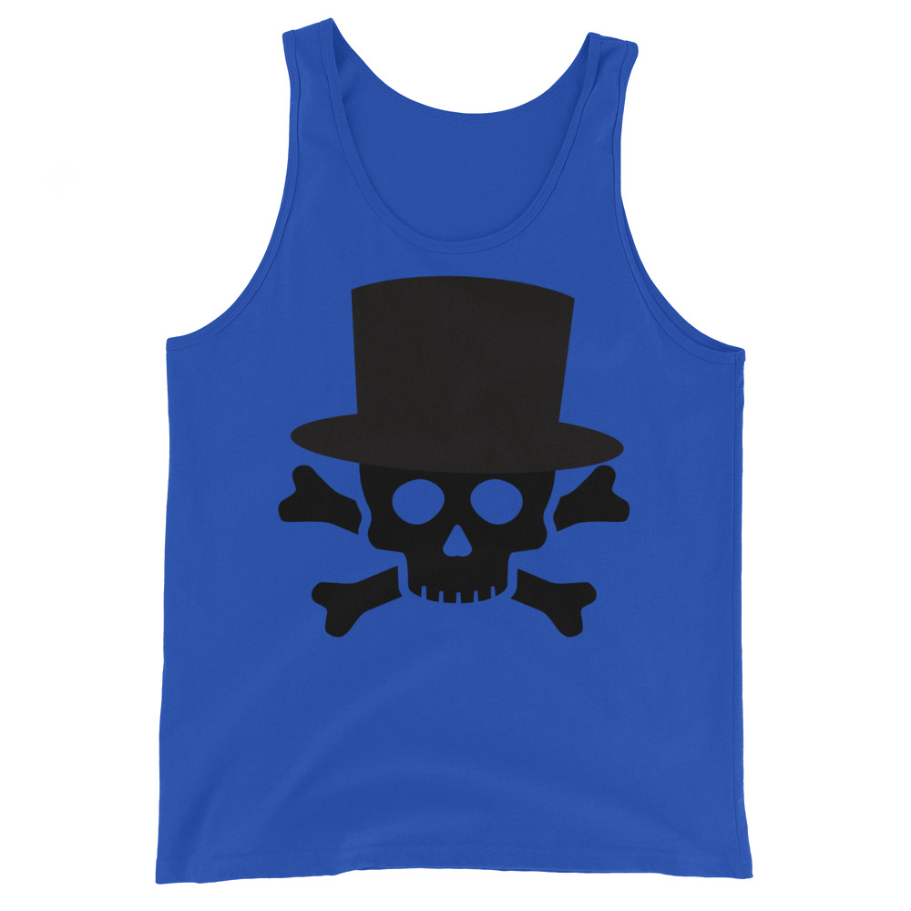 Skull and Bones with Top Hat Tank Top - Image 5