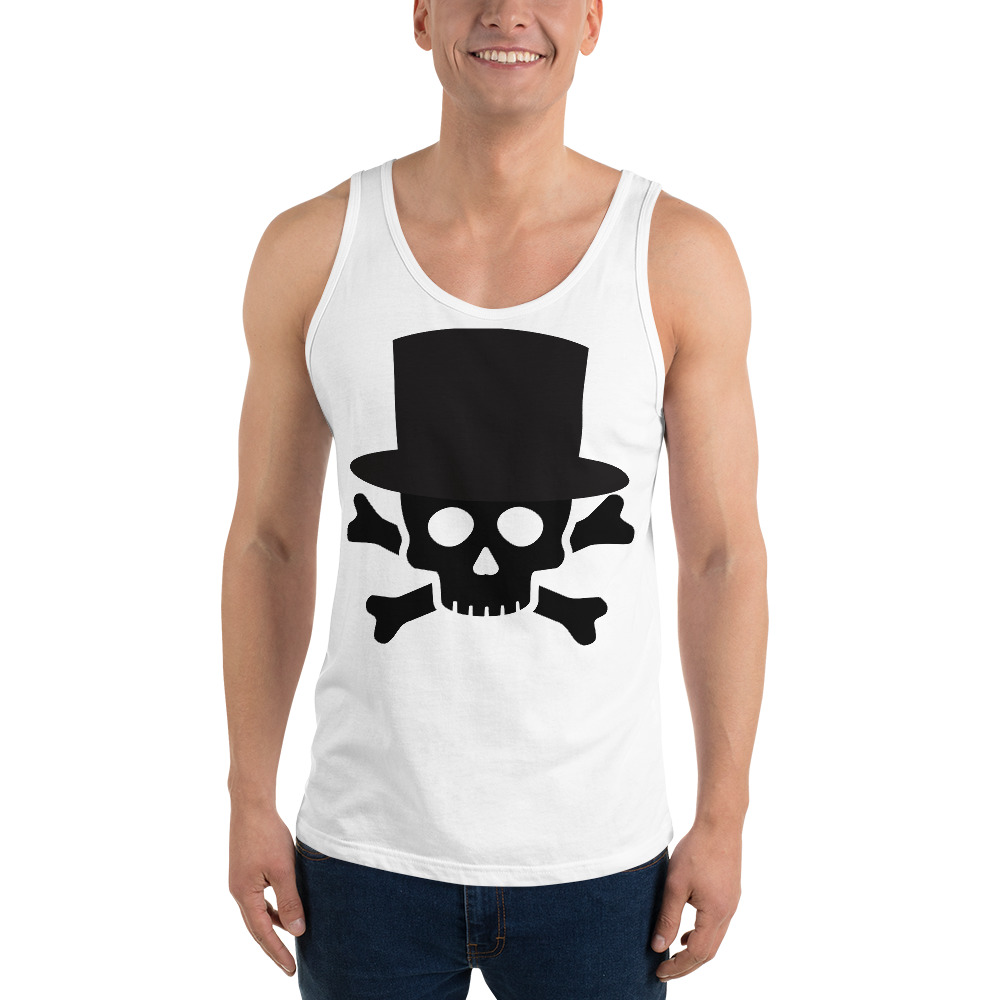 Skull and Bones with Top Hat Tank Top - Image 3
