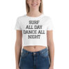 Britney Spears Surf All Day Dance All Night crop top shirt