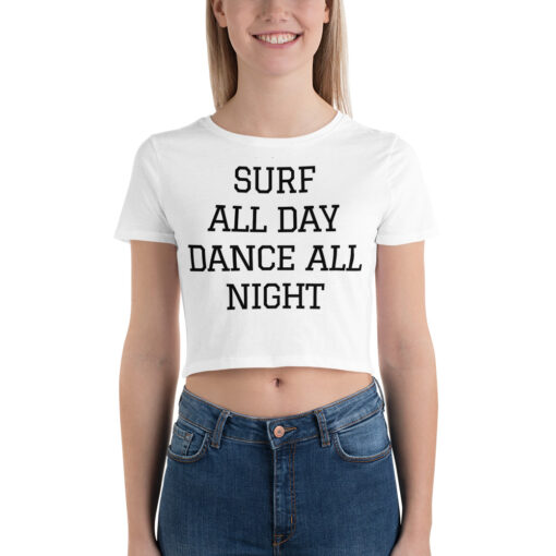 Britney Spears Surf All Day Dance All Night crop top shirt