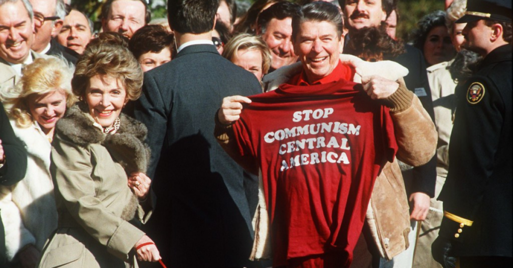 Ronald Reagan STOP COMMUNISM in CENTRAL AMERICA T-Shirt