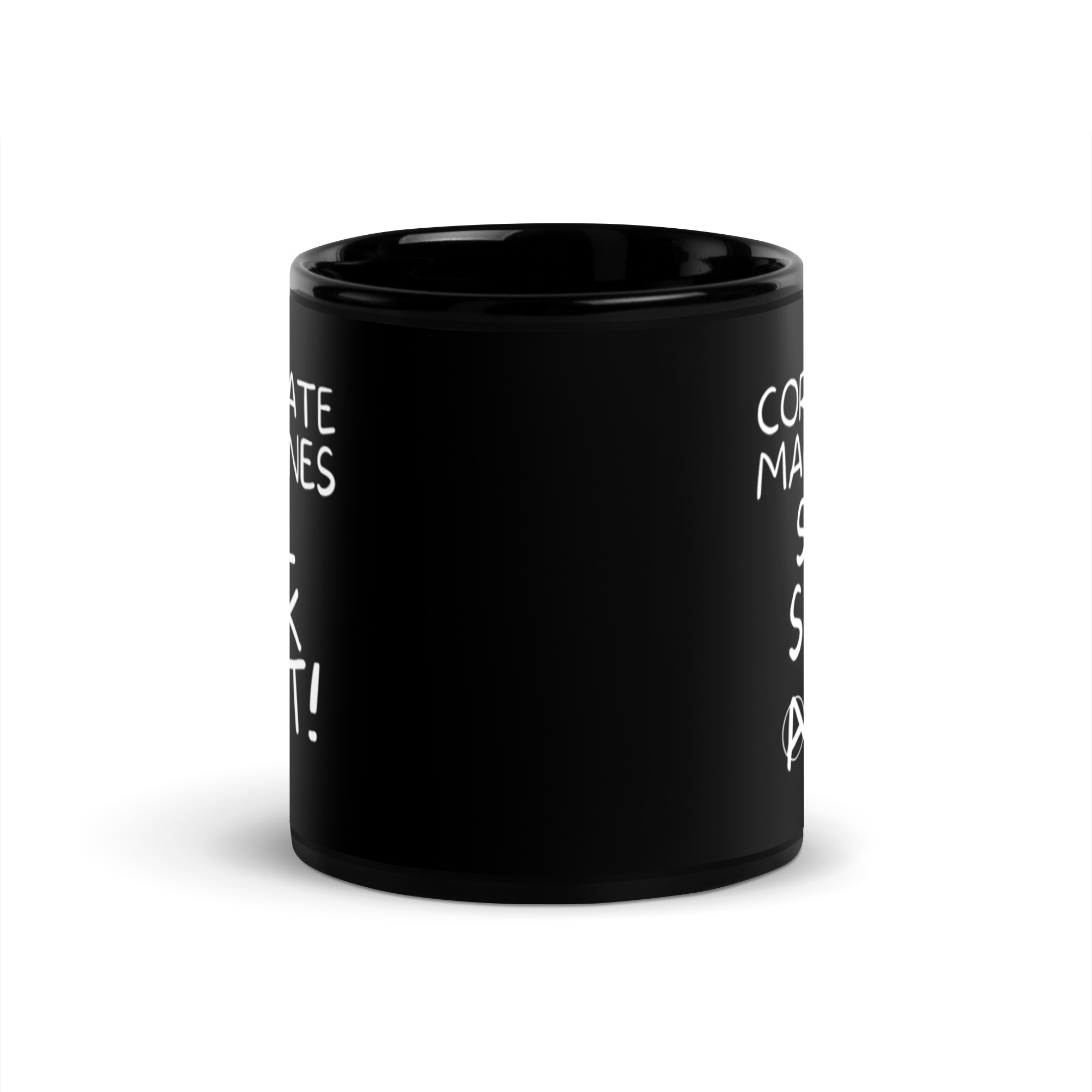 Corporate Magazine Still Suck A Lot Black Coffee Mug - Image 3