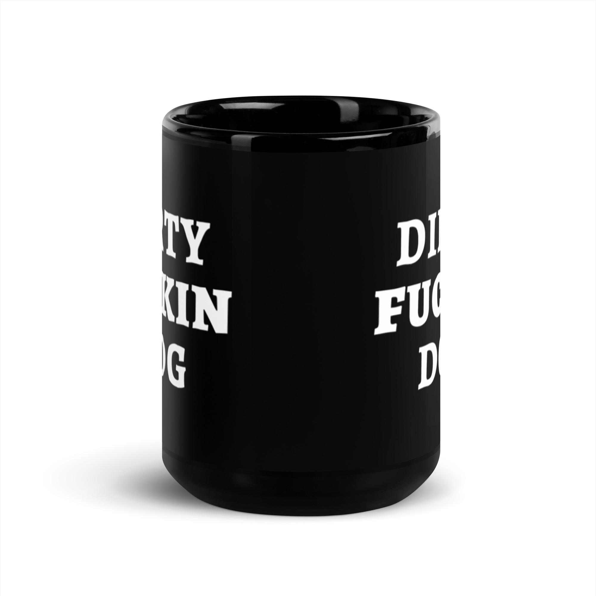 Dirty Fuckin Dog Black Coffee Mug - Image 6