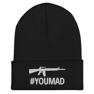 Alternative view of #YOUMAD Machine Gun Beanie hat (Embroidered)
