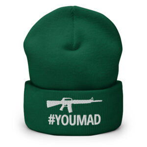 #YOUMAD Machine Gun Beanie hat (Embroidered)