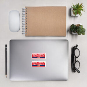 MAKE AMERICA SKATE AGAIN USA Flag Sticker Pack