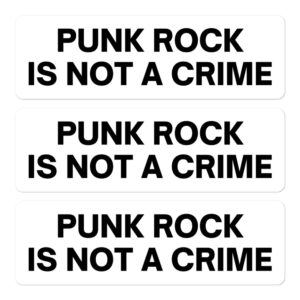 PUNK ROCK IS NOT A CRIME Sticker Pack