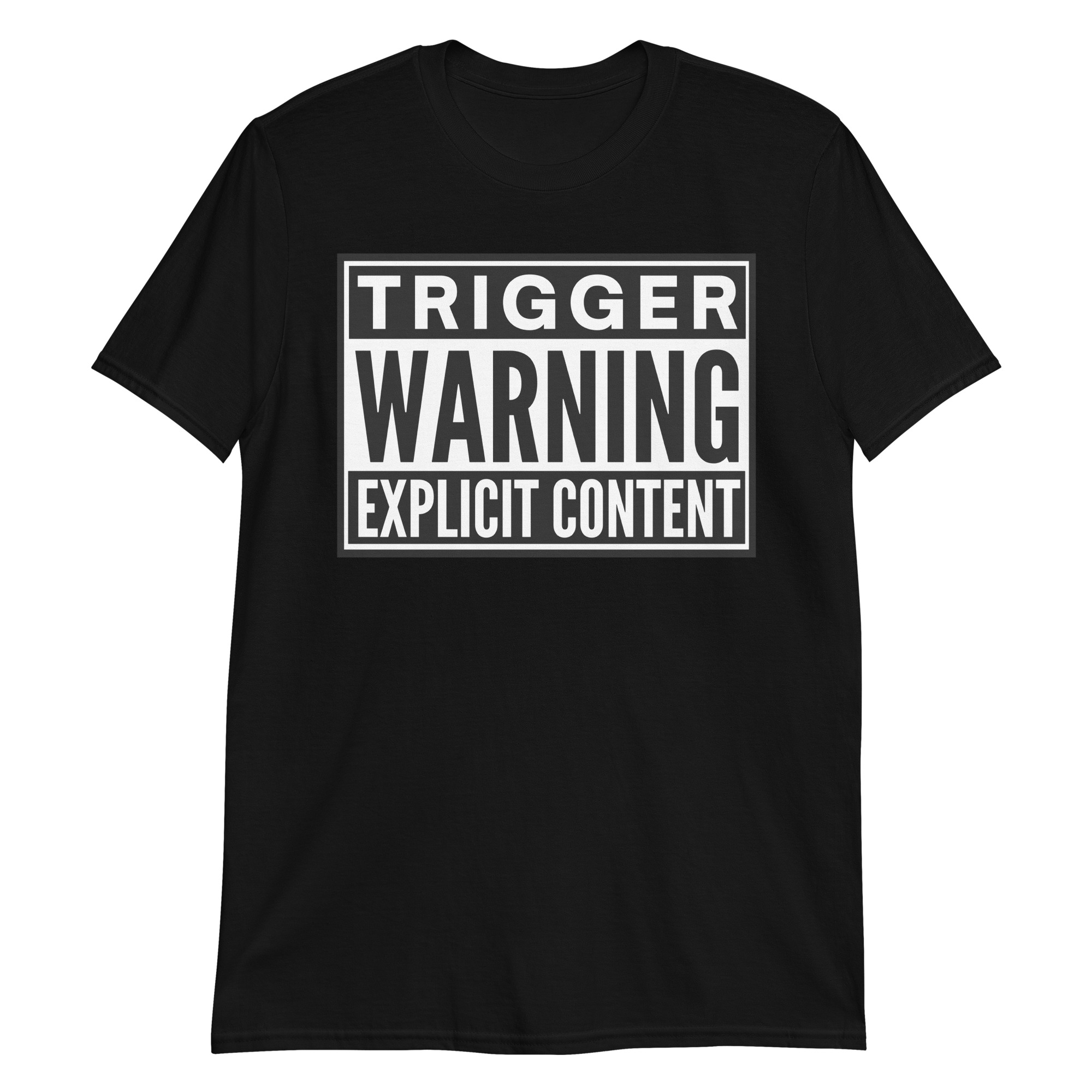 warning explicit content t-shirt