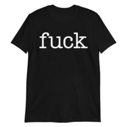 Alternative view of Nikki Sixx 'fuck' (in typewriter font) T-shirt
