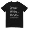 Please Don’t Talk To Me T-Shirt (FRONT + BACK)