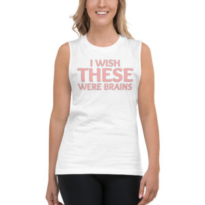 Charlotte Dawson 'I Wish These Were Brains' sleeveless shirt