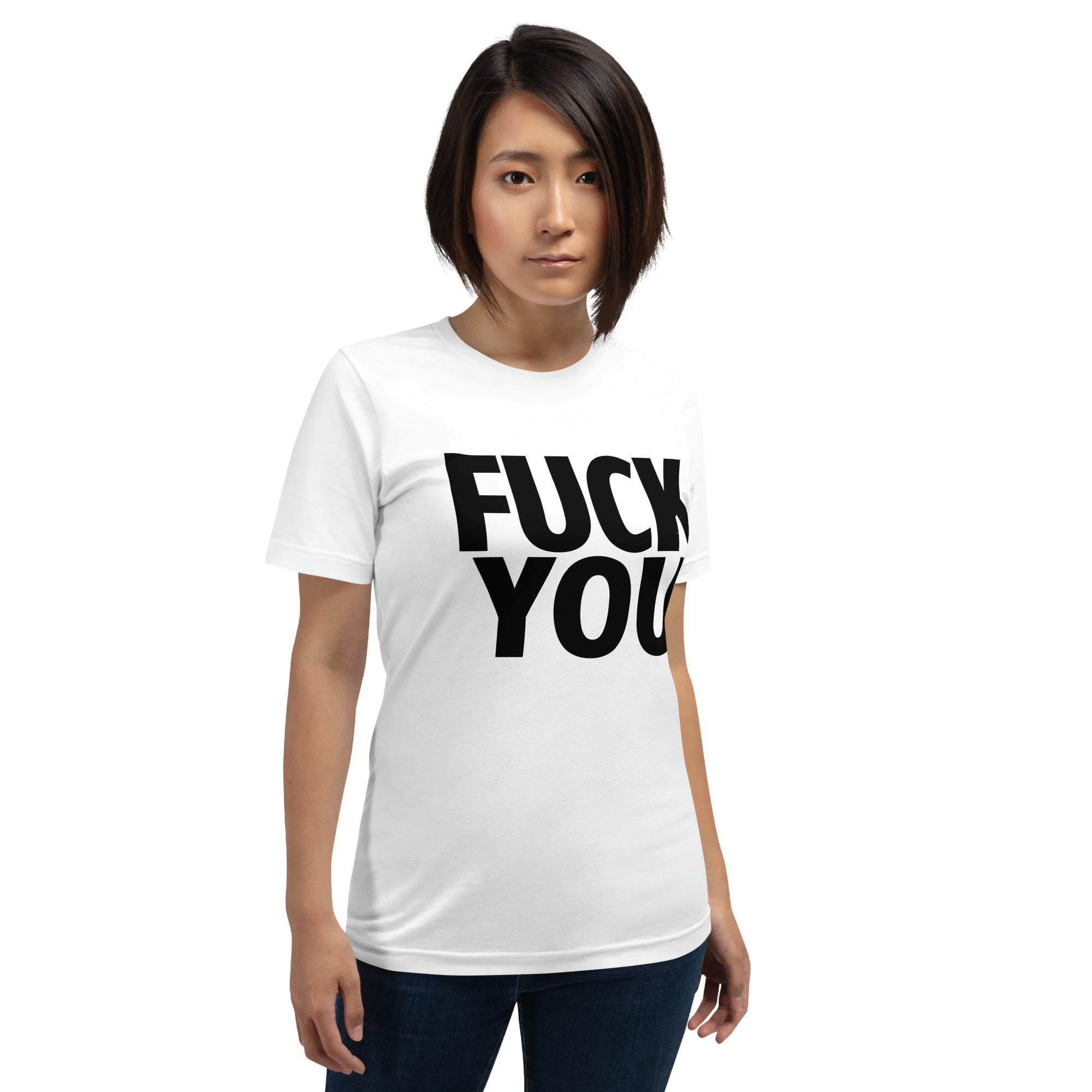 FUCK YOU (in big bold black letters) t-shirt - Image 5
