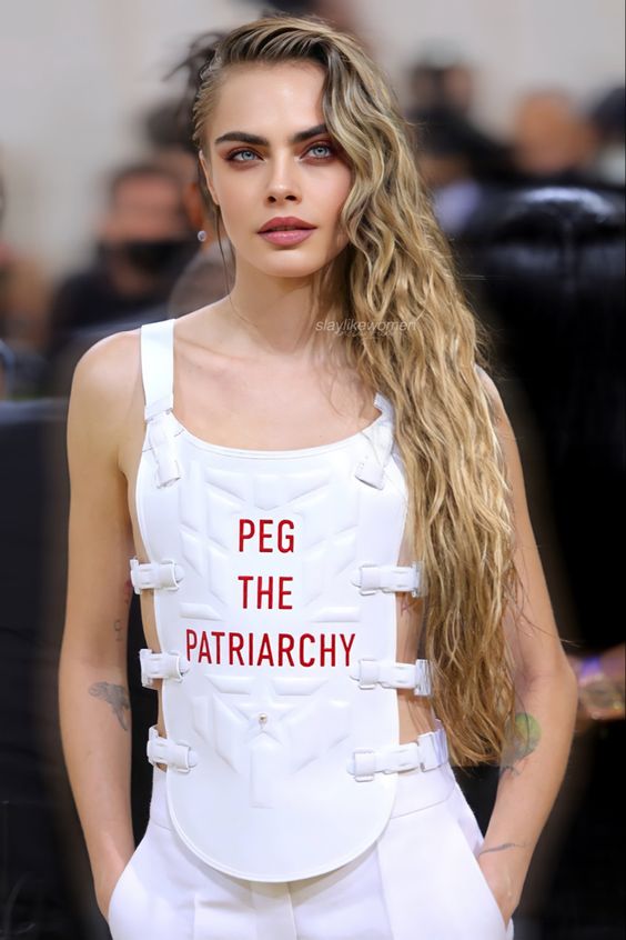Cara Delevingne PEG THE PATRIARCHY shirt
