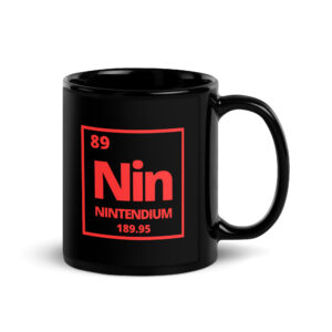 Nintendium Black coffee mug