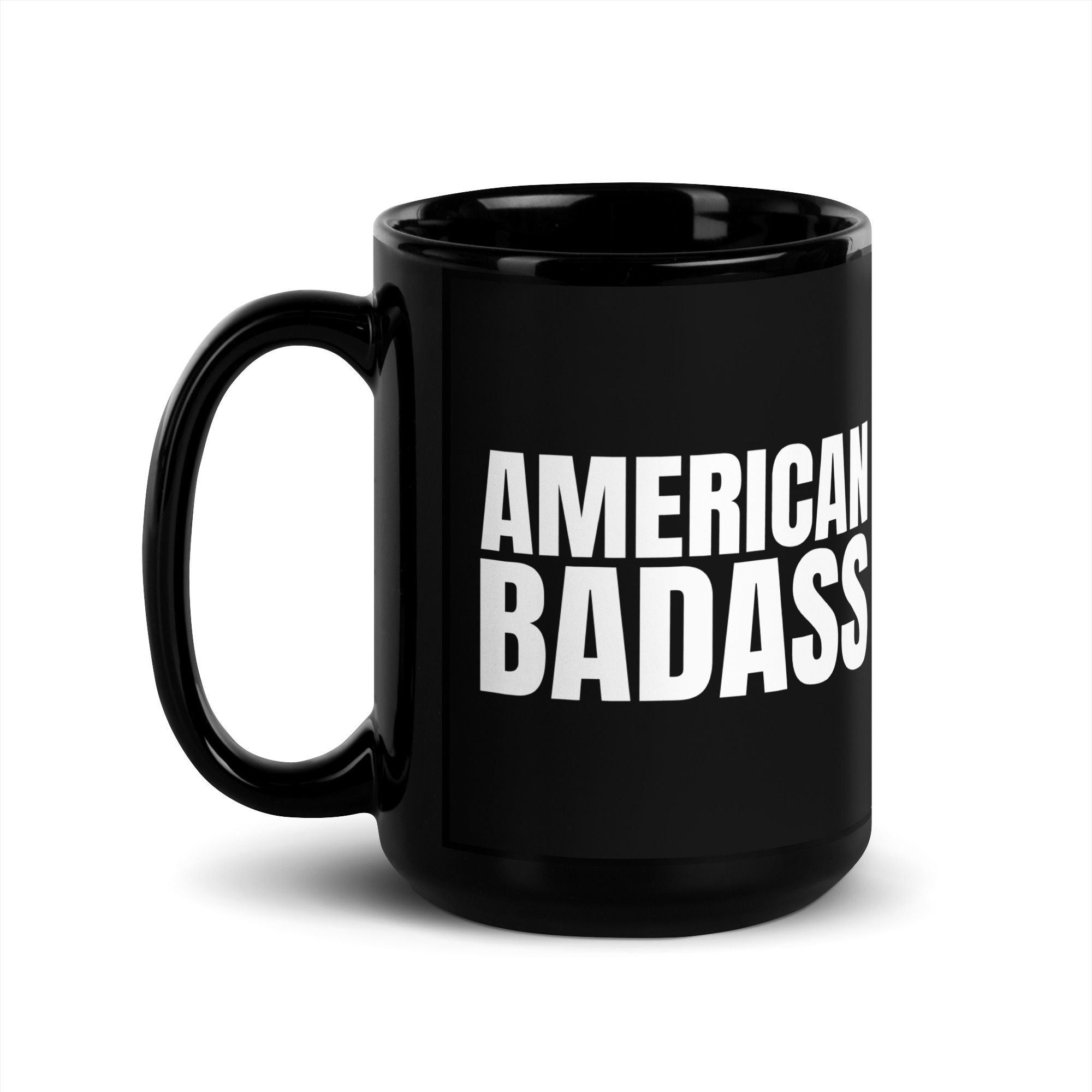 AMERICAN BADASS Black Coffee Mug - Image 4
