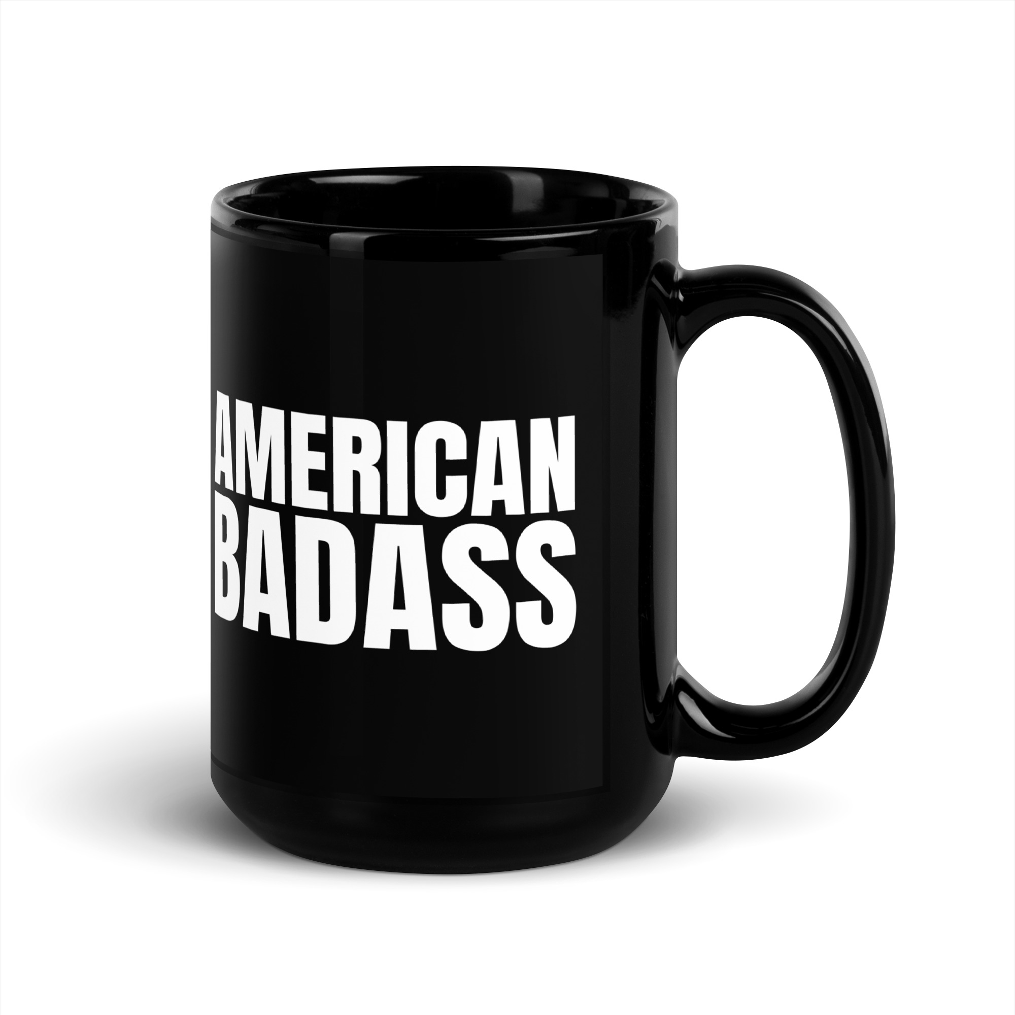 AMERICAN BADASS Black Coffee Mug - Image 5