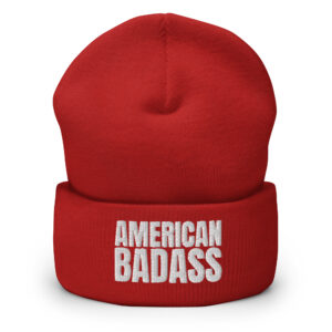 AMERICAN BADASS (Embroidered) Beanie Hat