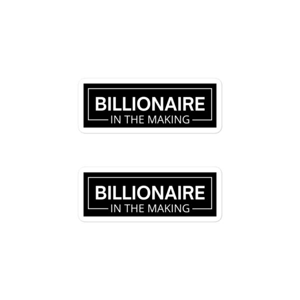 BILLIONAIRE In The Making Sticker Pack - PYGear.com