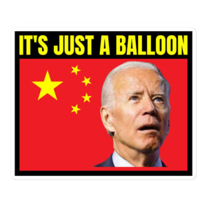 Spy Balloon | Biden Retard – It’s Just a Balloon sticker