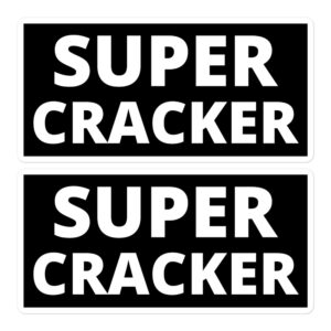 SUPER CRACKER Sticker Pack (Black)