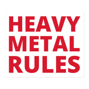 HEAVY METAL RULES Sticker (Gilmore Girls)