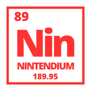 Nintendium Periodic Table sticker