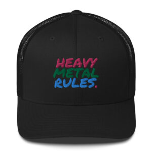 HEAVY METAL RULES Embroidered Hat