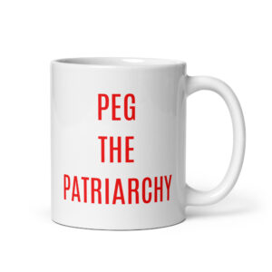 Cara Delevingne Peg The Patriarchy coffee mug