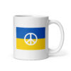 Peace for Ukraine | Ukraine Flag Peace Sign Coffee Mug