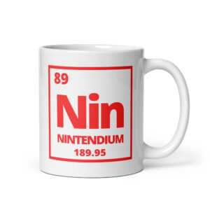 Nintendium Periodic Table coffee mug