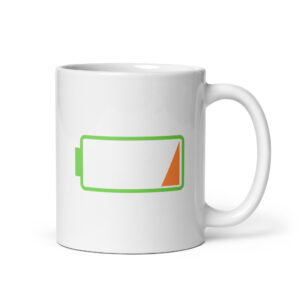 Silicon Valley Low Battery coffee mug