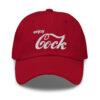 Enjoy Cock Dad hat (embroidered) | Coca Cola Font Logo Parody