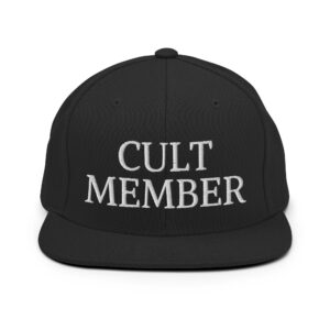 CULT MEMBER Flat Brim Hat (Embroidered)