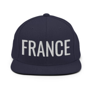 FRANCE Flat Brim Hat (Embroidered)