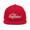 Enjoy Caffeine Flat Brim Hat (Embroidered)