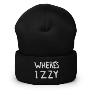 WHERE’S IZZY Beanie Hat (Embroidered)