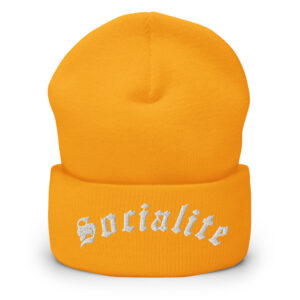 SOCIALITE Beanie hat (Embroidered) - Image 5