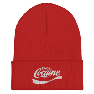 Enjoy Cocaine Black Sabbath Beanie Hat (Embroidered)