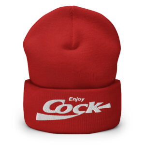 Bjork Enjoy COCK Beanie Hat (Embroidered)