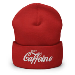 Enjoy Caffeine Beanie Hat (Embroidered)