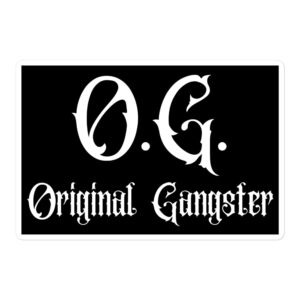 O.G. Original Gangster sticker