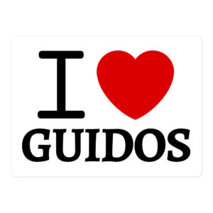 I Love Guidos sticker