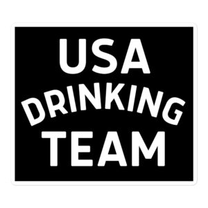 USA Drinking Team sticker