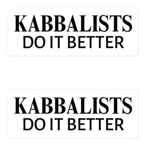 Kabbalists Do It Better Sticker Pack