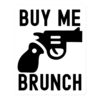BUY ME BRUNCH Sticker Gun (White)