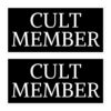 CULT MEMBER Black Sticker Pack