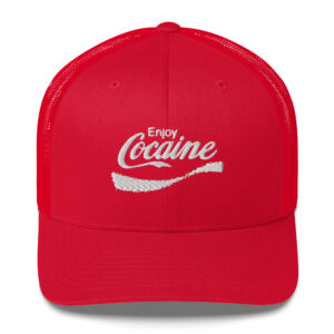 Enjoy Cocaine Black Sabbath Trucker Cap (Embroidered)