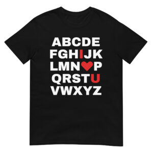 Ed Sheeran ABCD I Love U Alphabet T-Shirt
